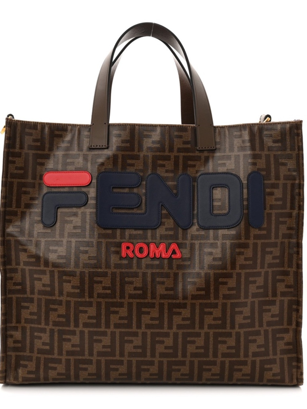 Fendi x Fila Roma Mania Zucca Logo Canvas Tote Bag **WITH ORIGINAL TAG**